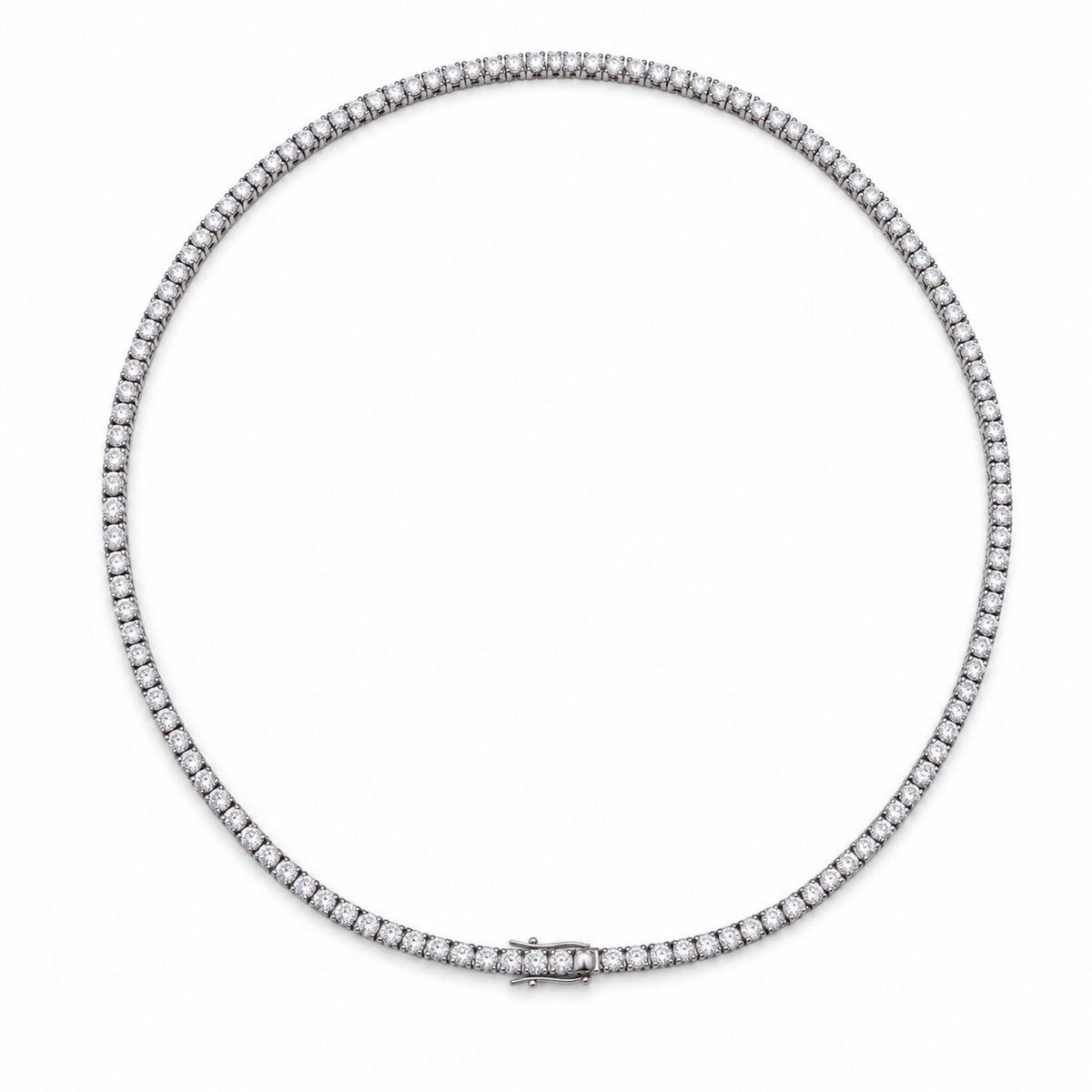 Stainless Steel 316L PVD Tennis Necklace – 3mm / 42cm