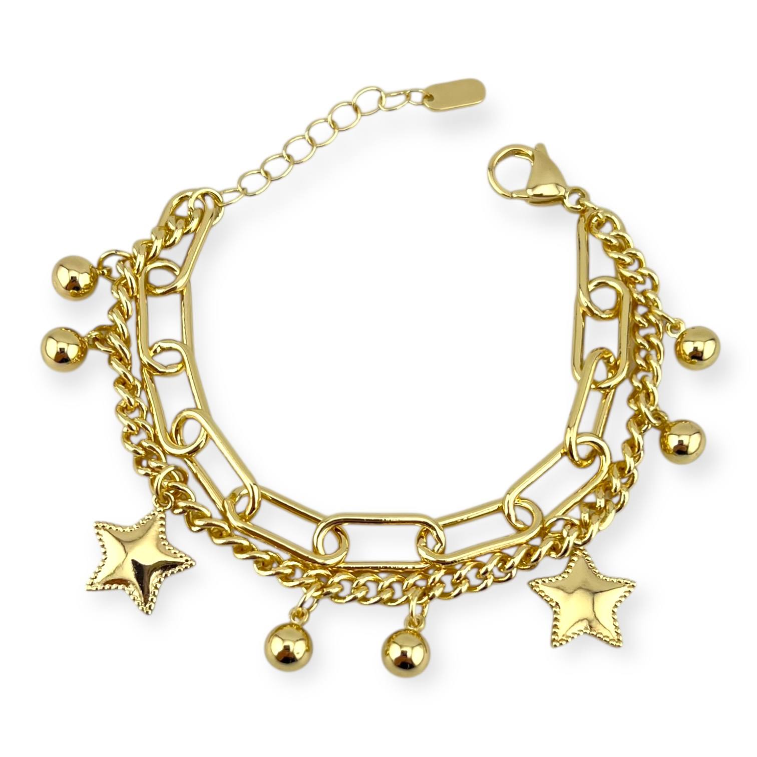 Double layer “Starry Glow” 18K Gold-Plated Bracelet 🌟💛