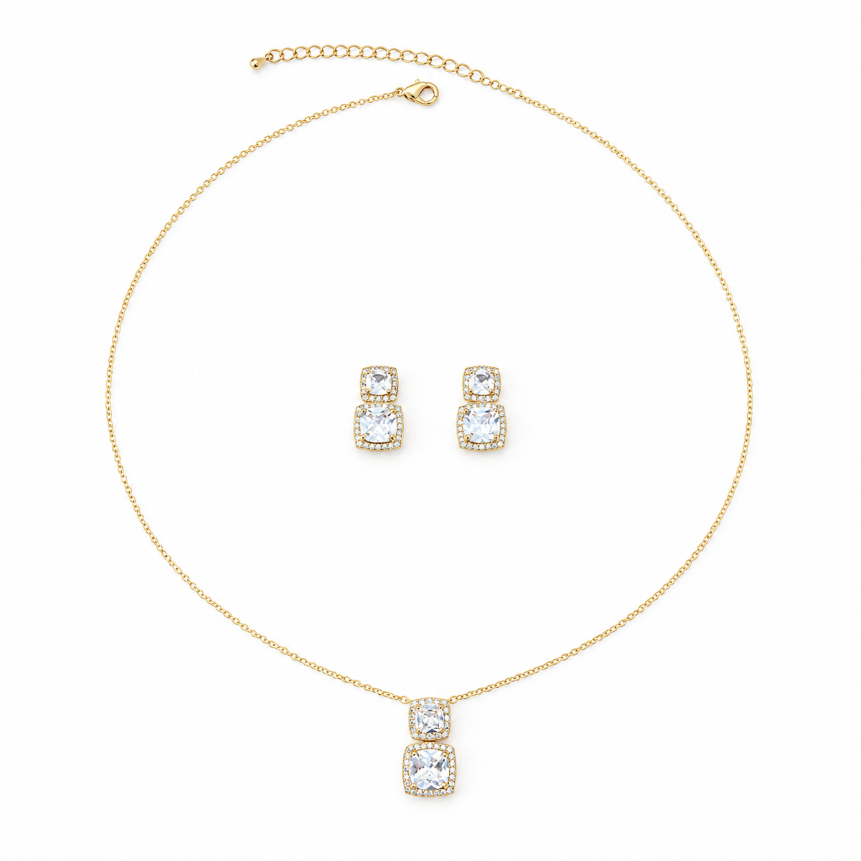 colored Glam Set – Crystal Elegance ✨