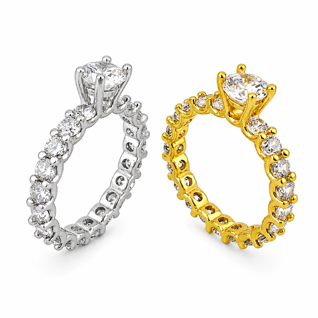 solitaire eternity tennis ring – Crystal Radiance 💍