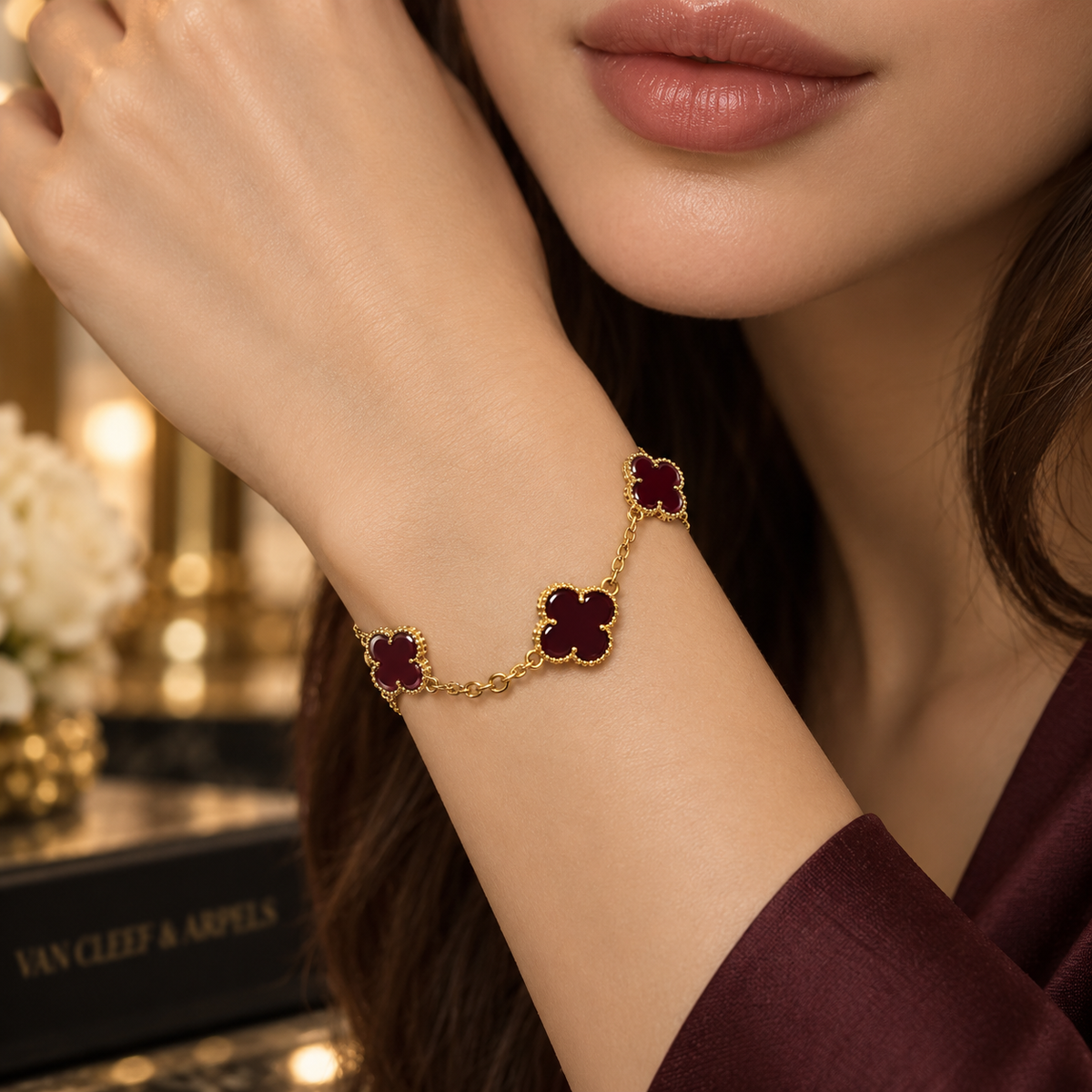 Seda Clover Bracelet – Elegance in Every Shade