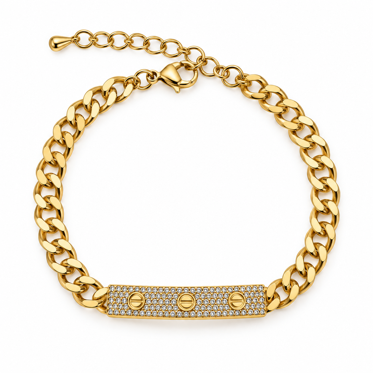 Luxe Bar Chain Bracelet – Gold & Silver