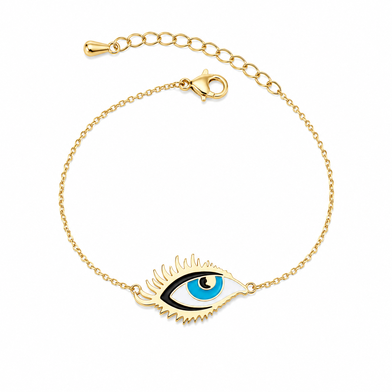 Haifa's eye Bracelet – Gold-Plated Evil Eye Charm