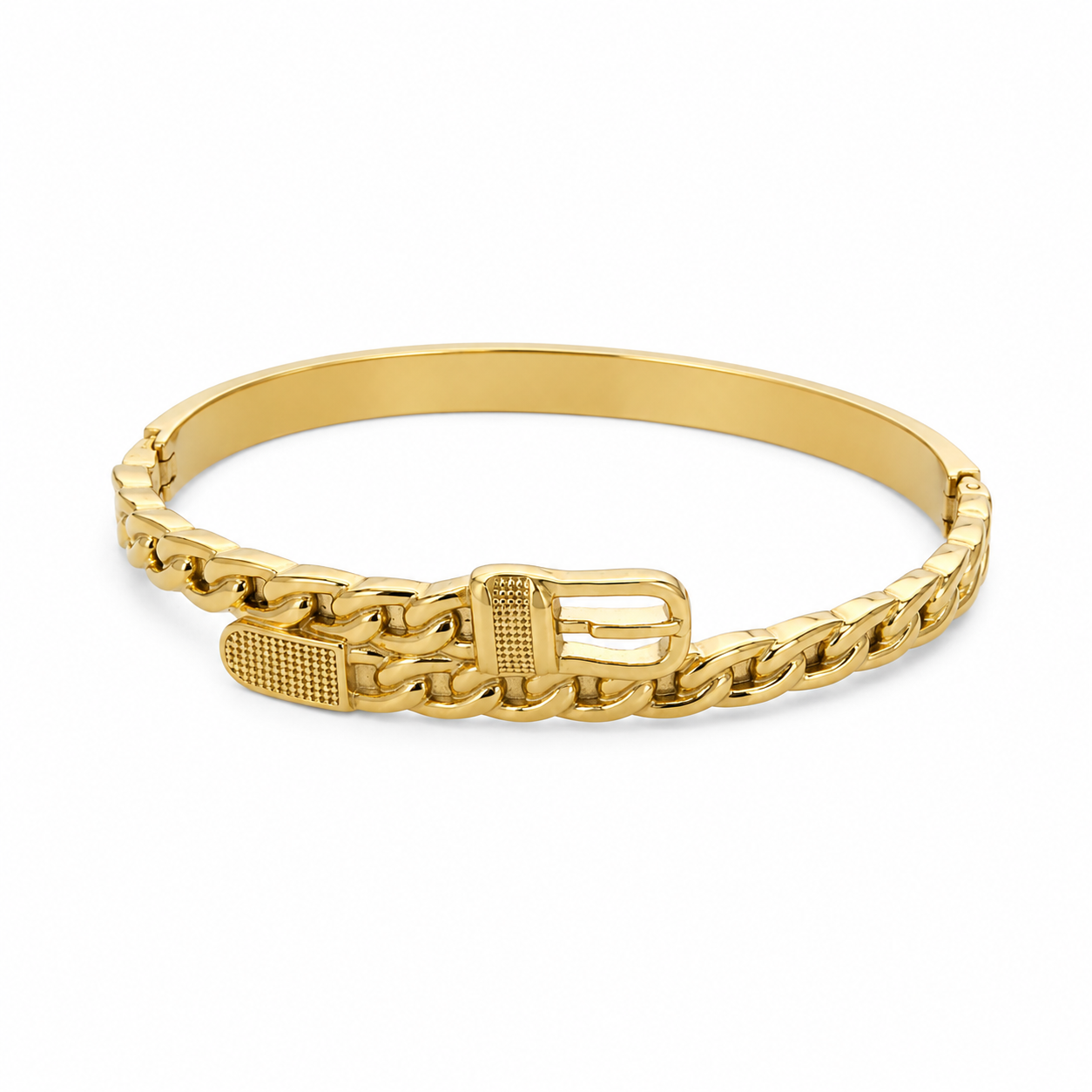 Gold Buckle Chain Bracelet