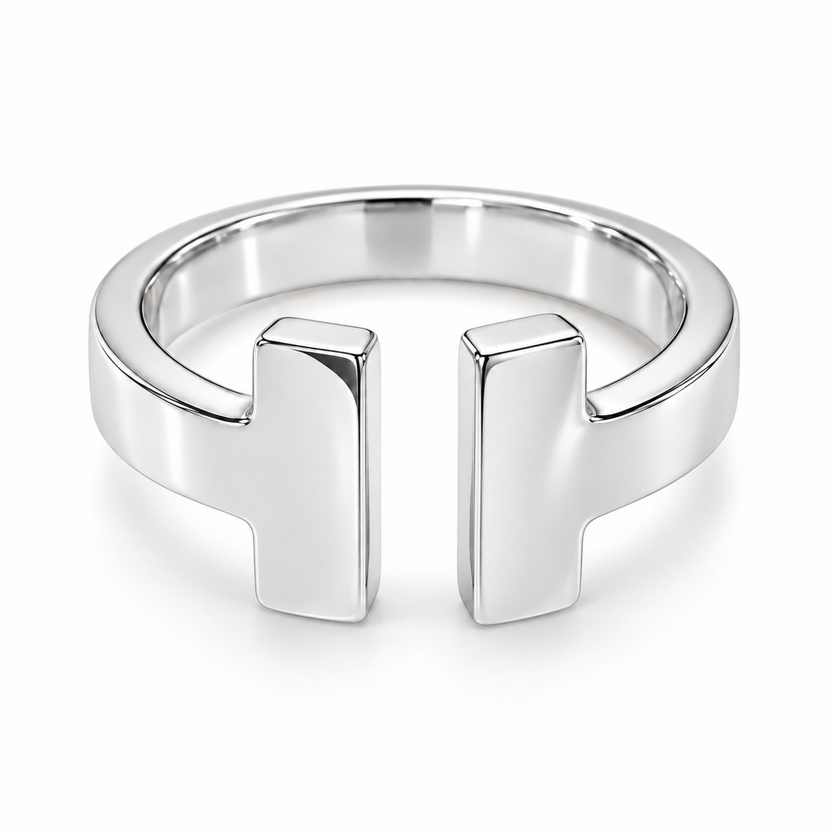 Thick tiffan-y Twin Bar Ring(free size)