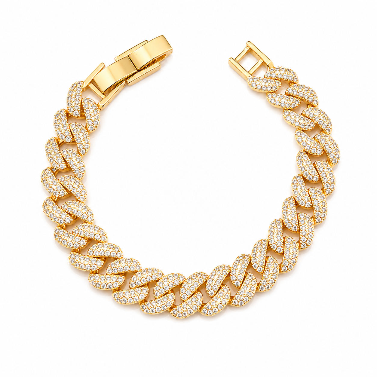 strass Cuban Link chain Bracelet ✨