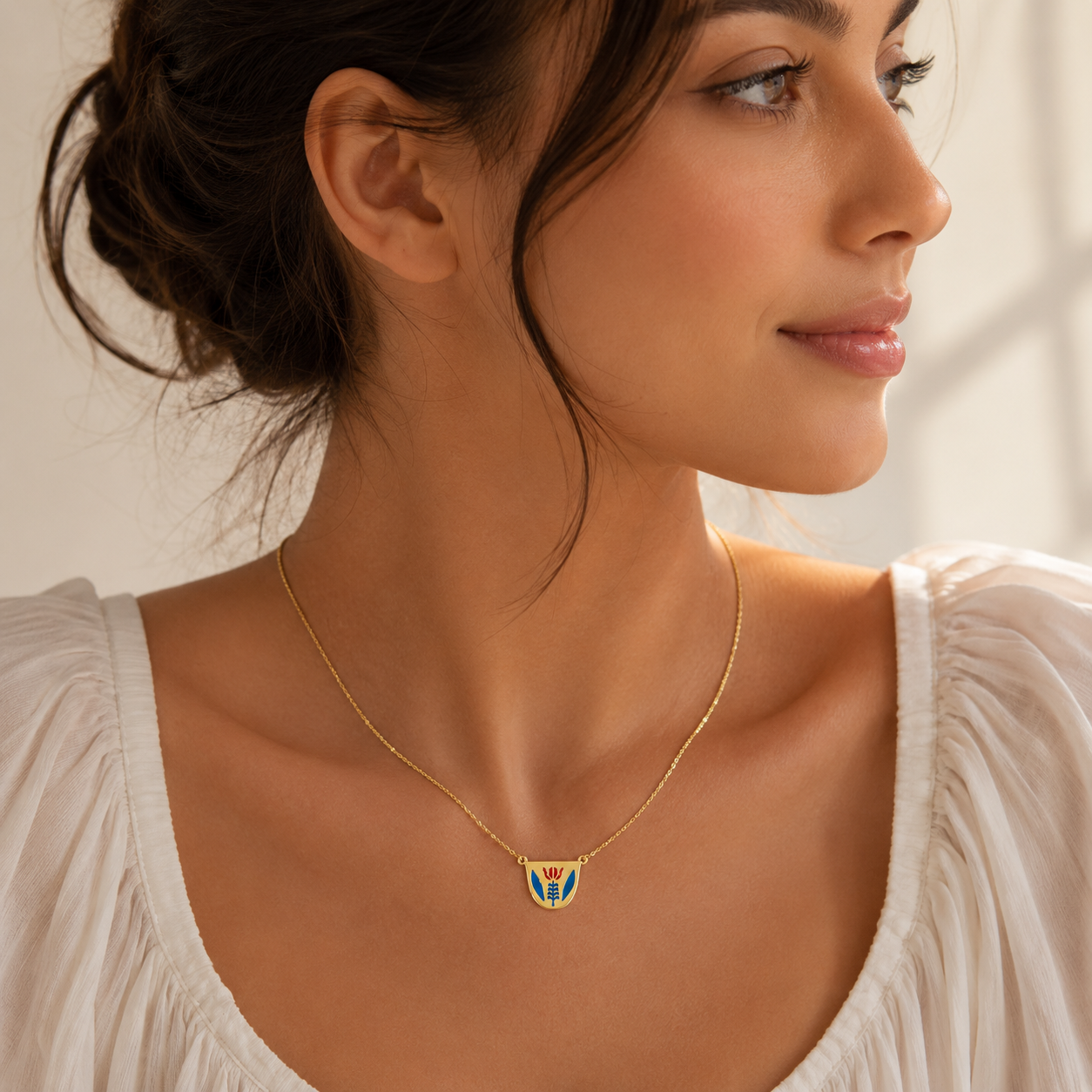 Lebanese Coffee Cup Necklace – Vintage Motif