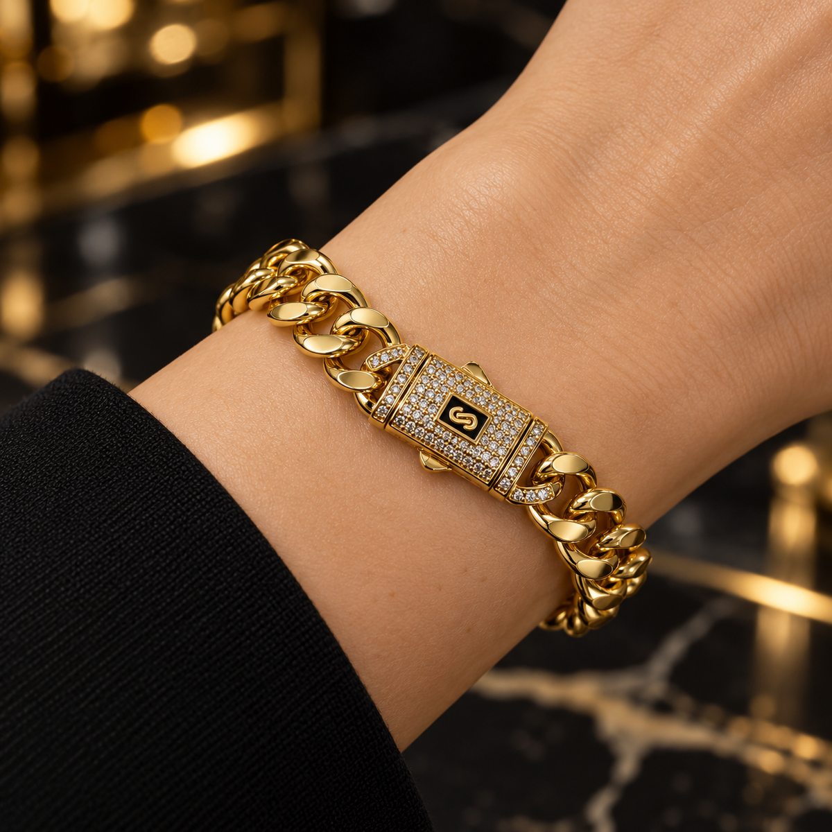 Monaco “Royal Cuban Luxe” Bracelet (21K)