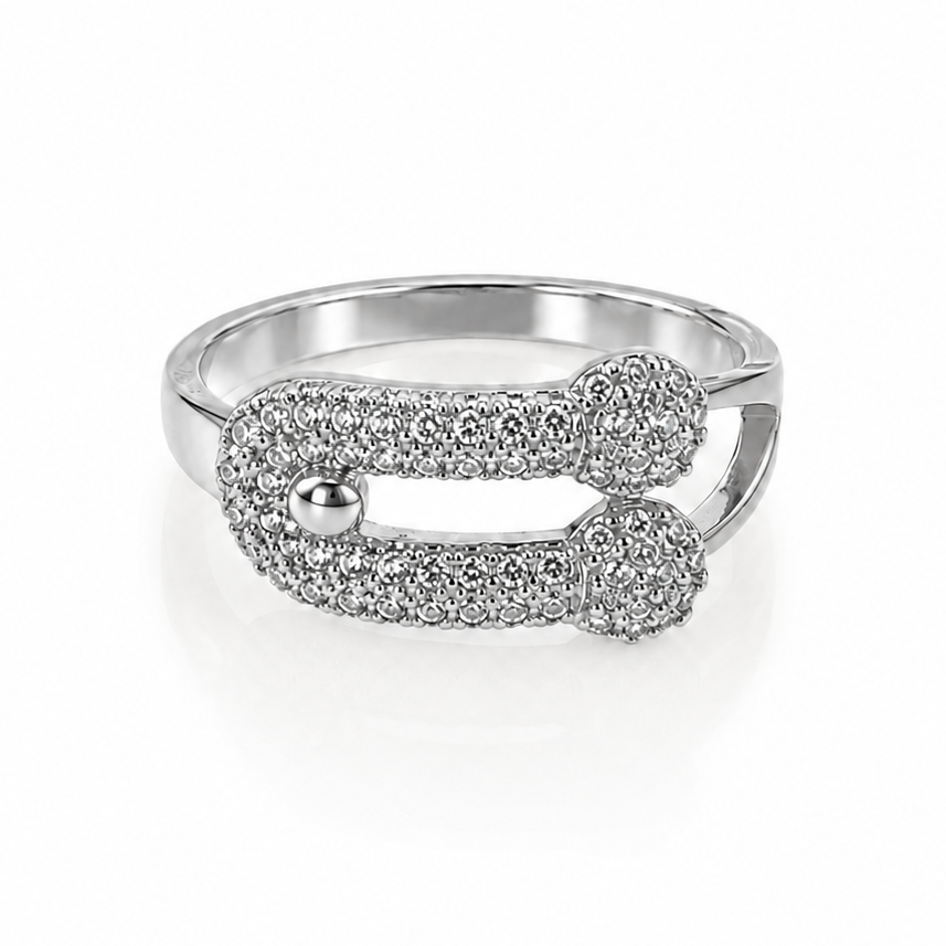 Lock Ring – Available in Gold & Silver | Poshewix – view 3