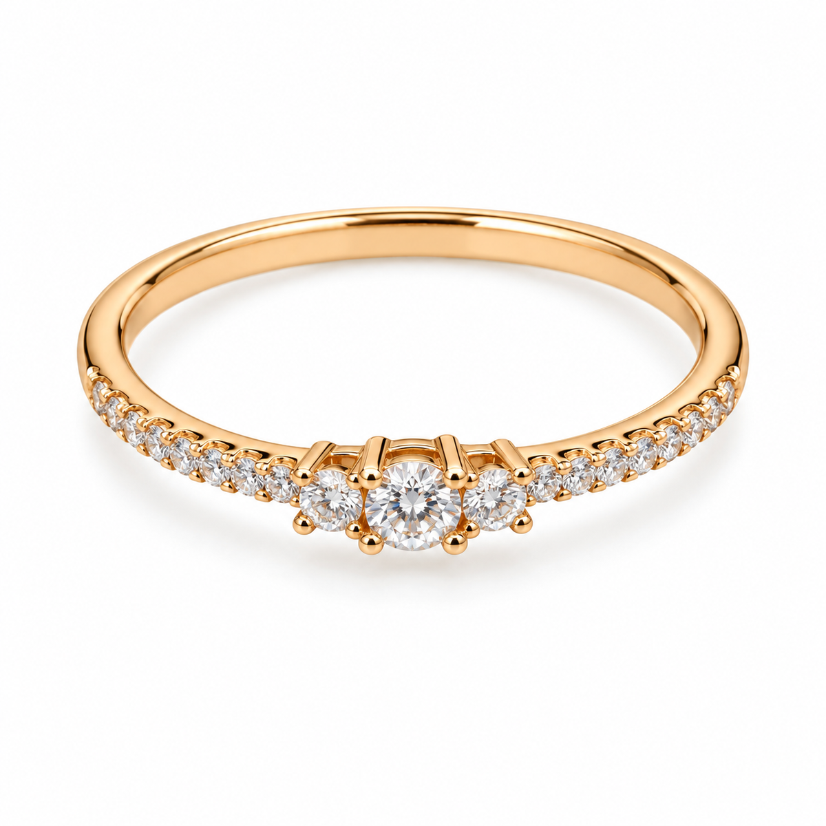 Celeste thin Sparkle Ring – Gold & Silver Duo