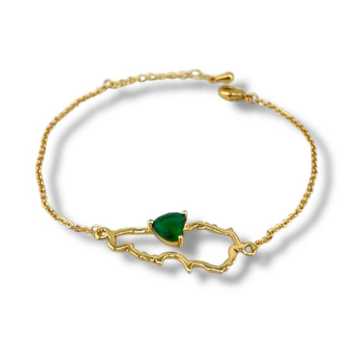 Lebanon Love Bracelet – Green Heart Edition
