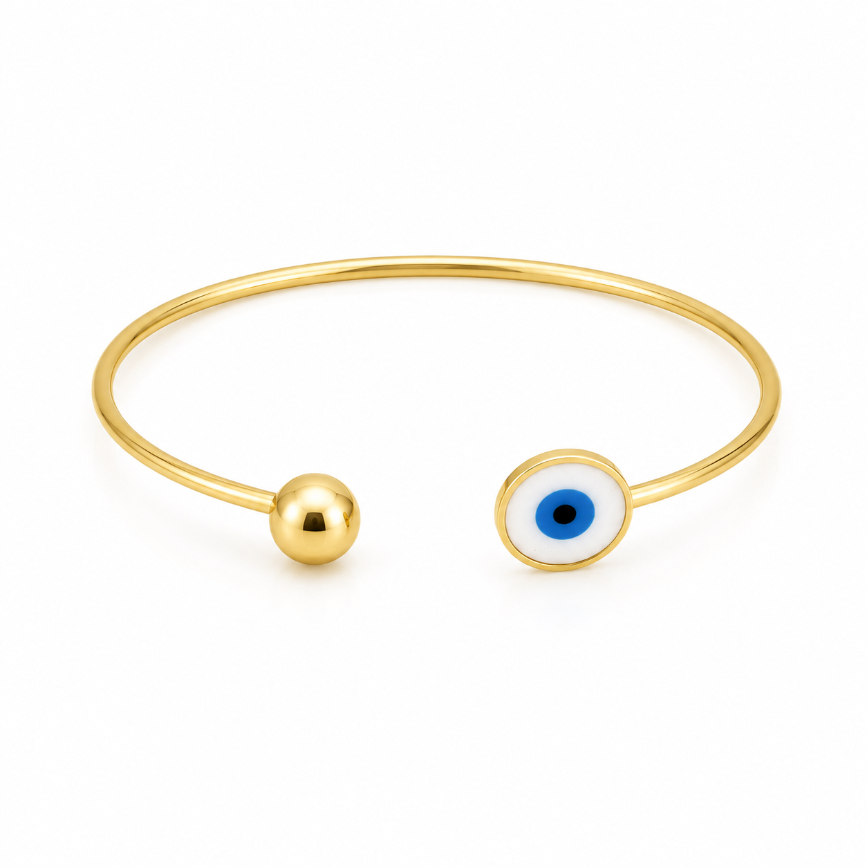 Gold Evil Eye Bangle ✨🔵🧿