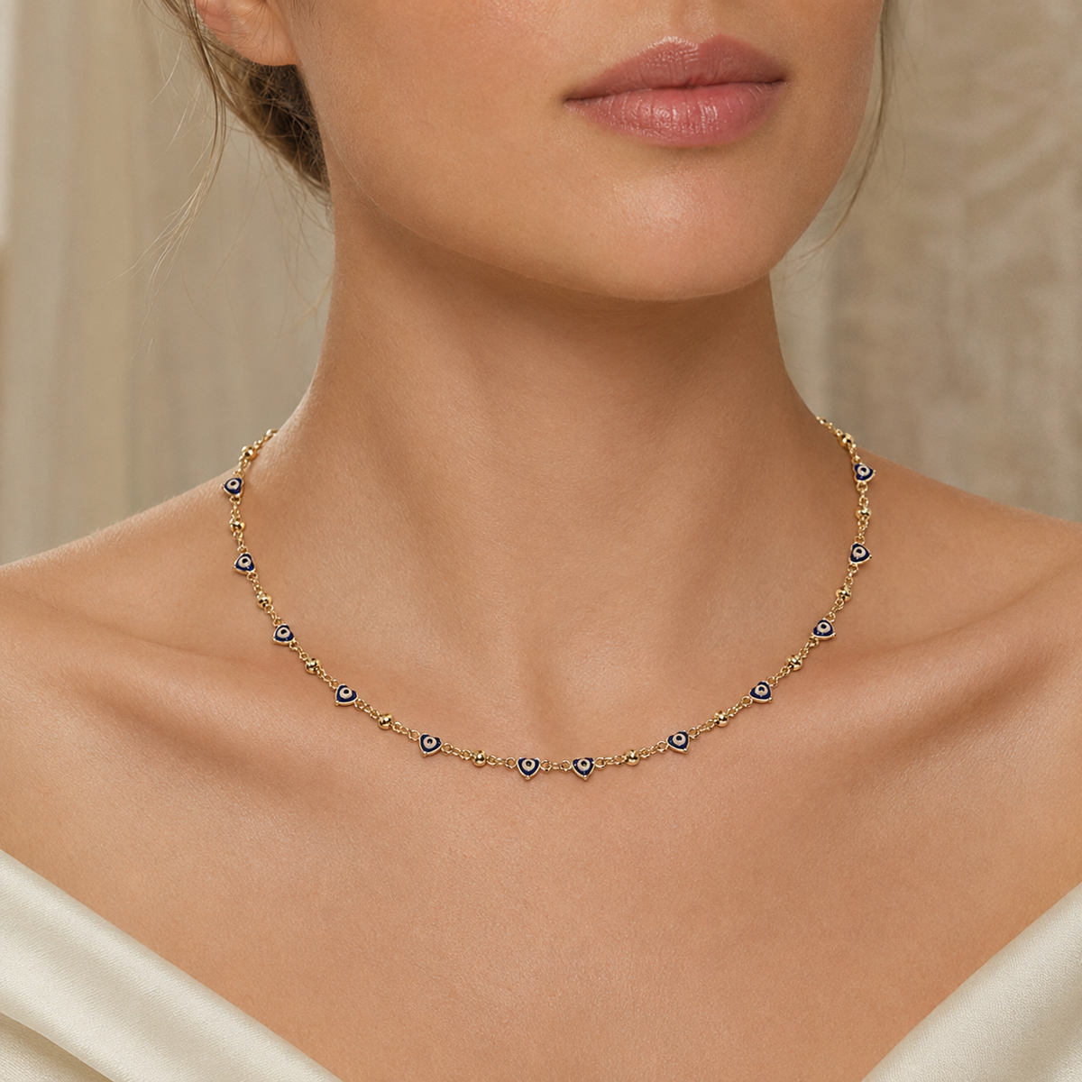 Heart shape Evil Eye Necklace