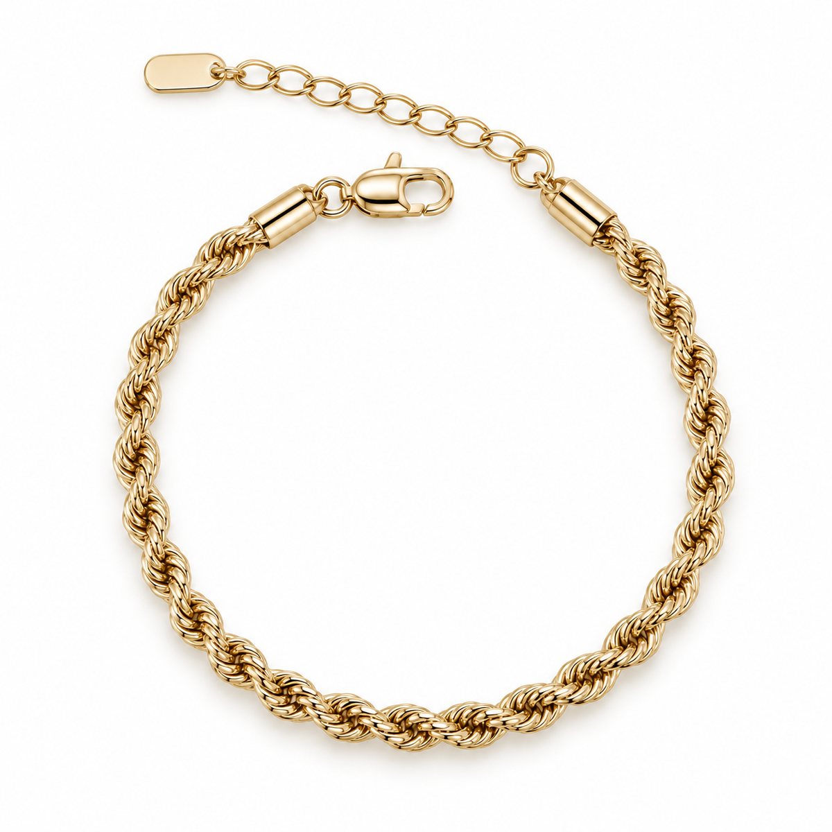 Women’s Braided twisted Rope Chain Bracelet (17cm)