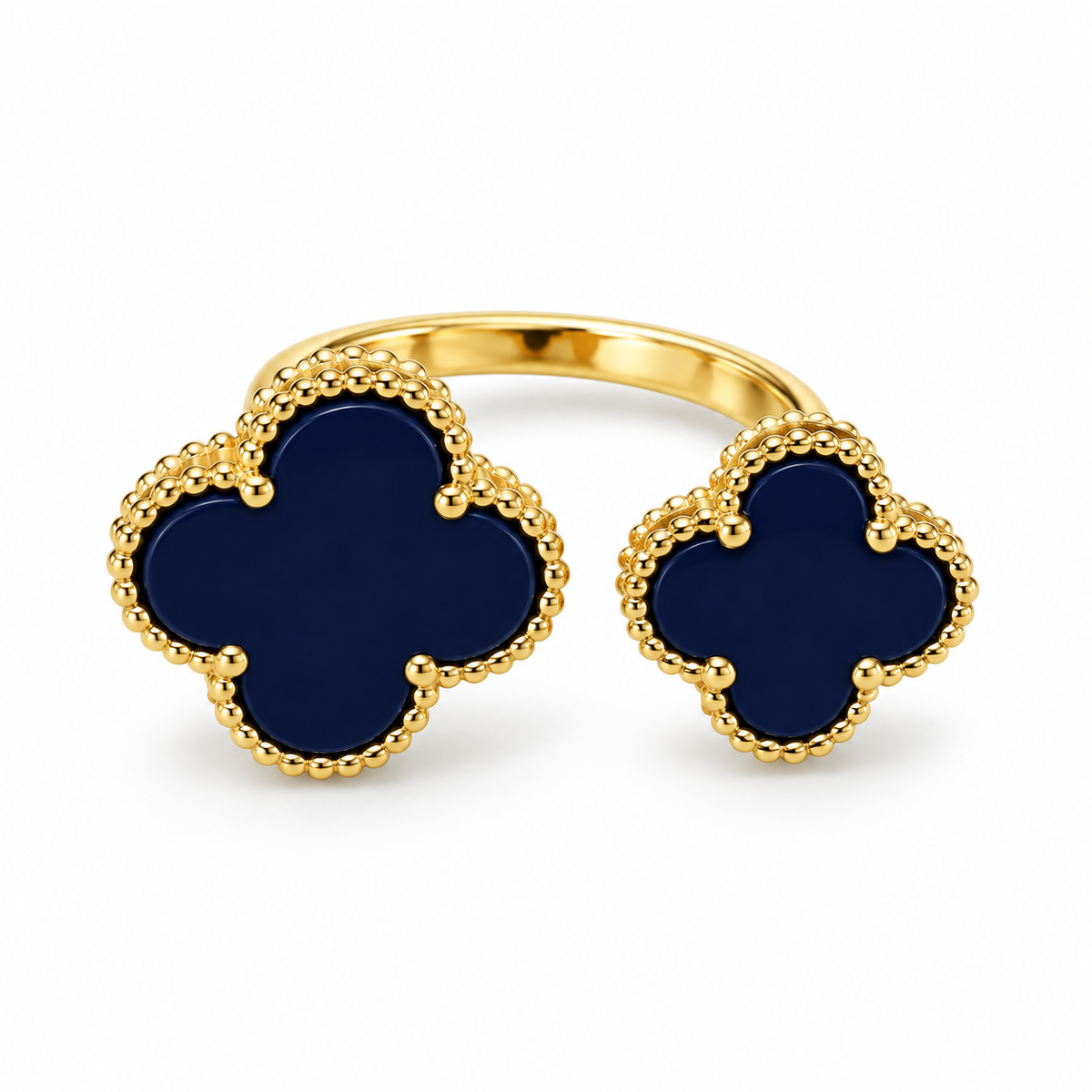 VIP dual clover Luxe Ring – Gold Plated
