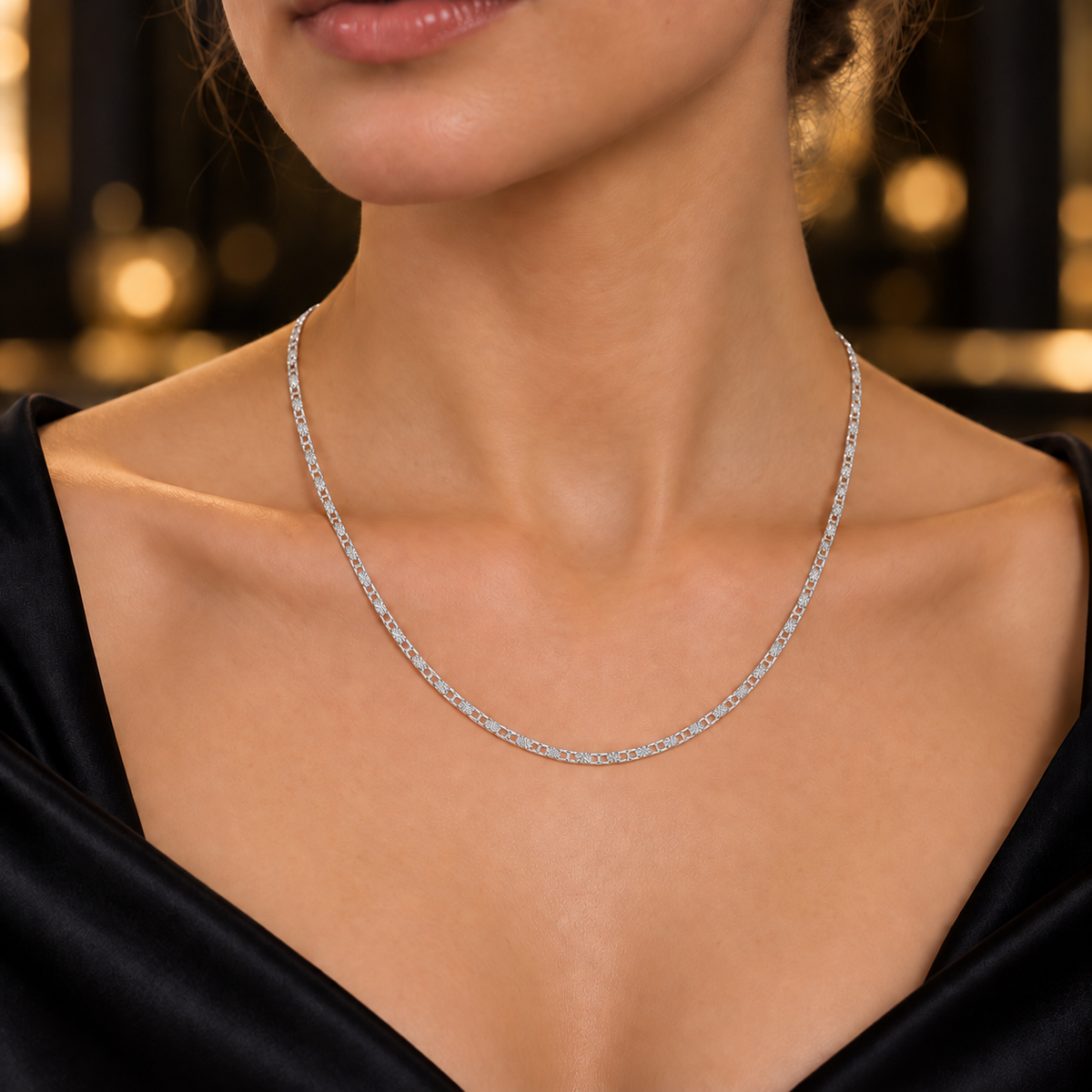 925 Sterling Silver gucci Mariner Chain Necklace