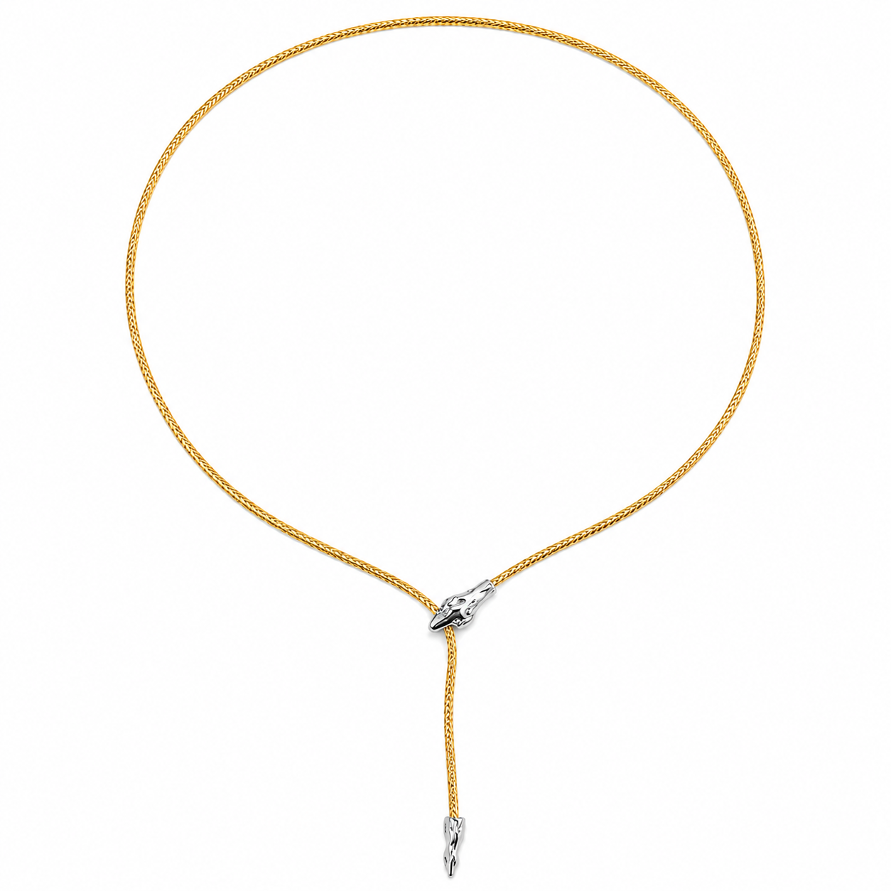 Snake Minimalist Gold Wire Necklace