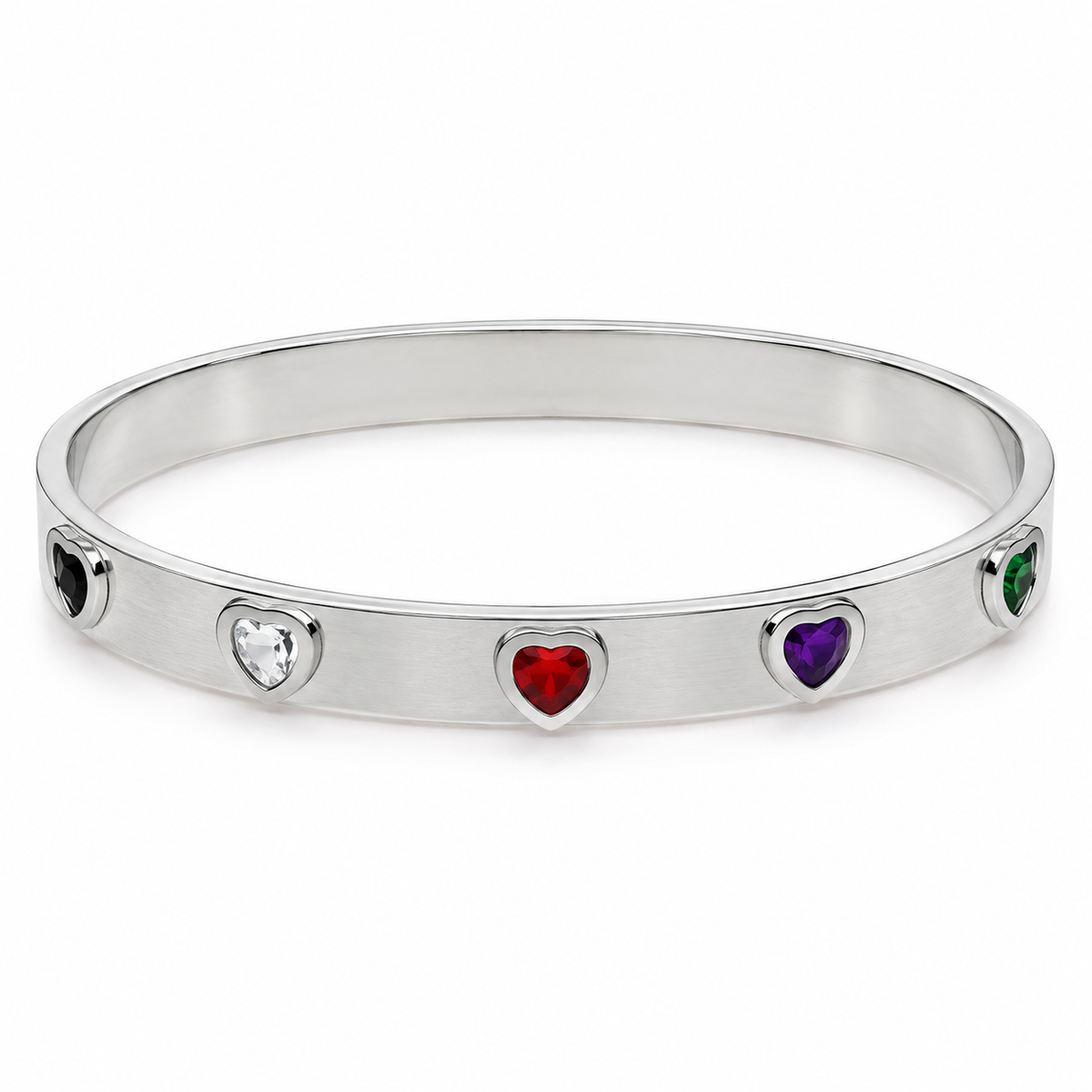 Rainbow Heart Bangle