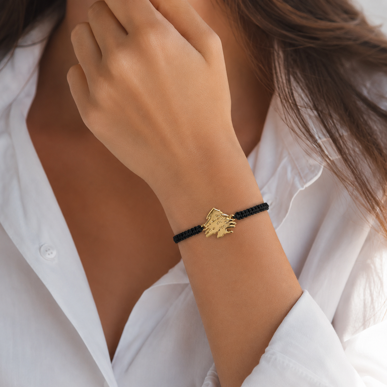 Arz chambala Cedar Tree Adjustable Cord Bracelet – Symbolic & Minimal ✨