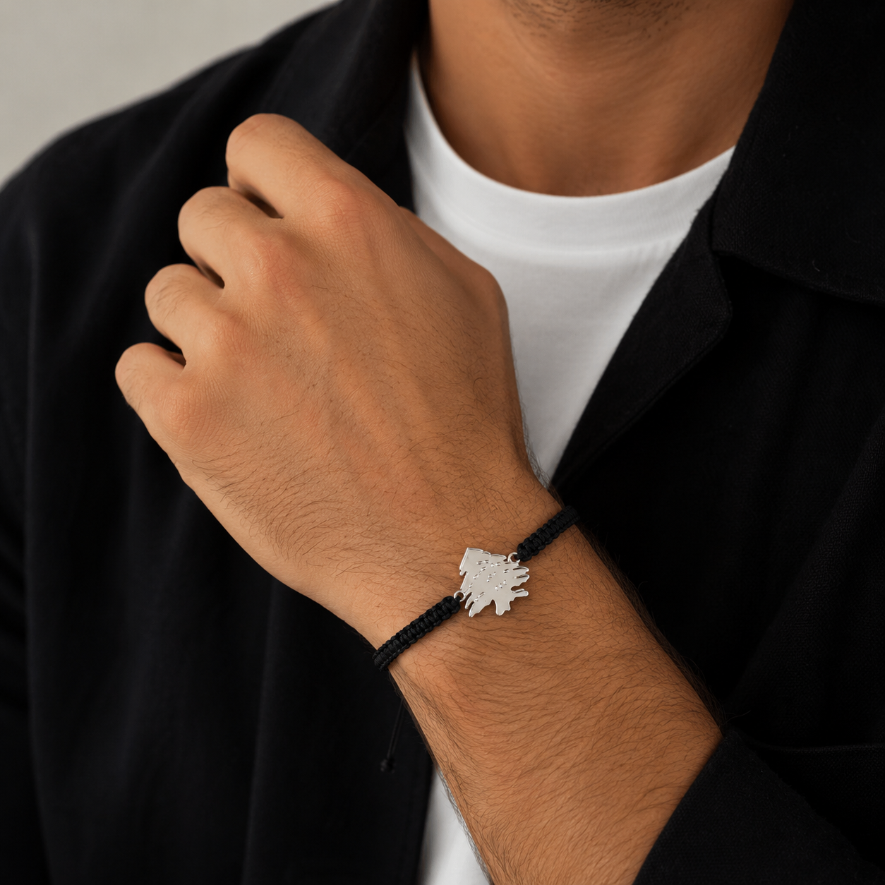 Arz chambala Cedar Tree Adjustable Cord Bracelet – Symbolic & Minimal ✨
