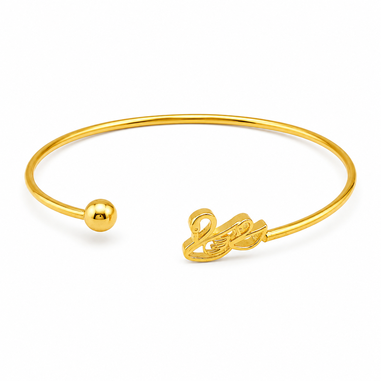 Love Script Open Bangle