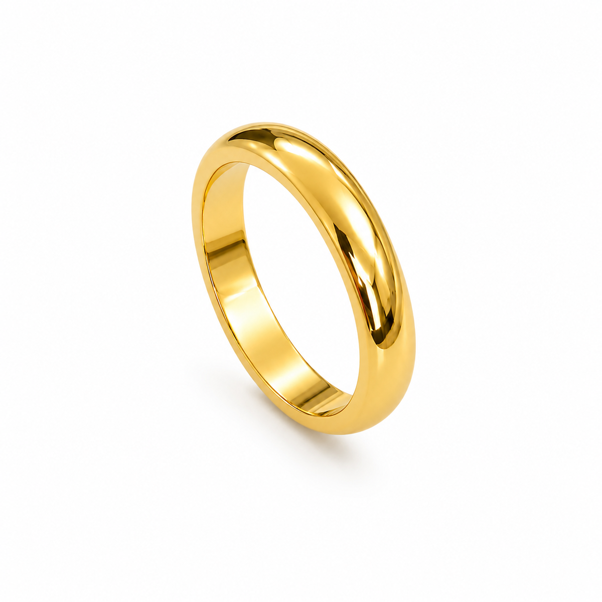 wedding ring Classic Dome Band Ring – Gold & Silver