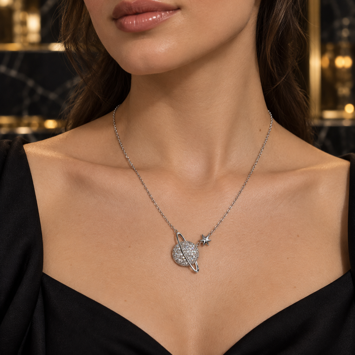 Planet Celestial Orbit Necklace