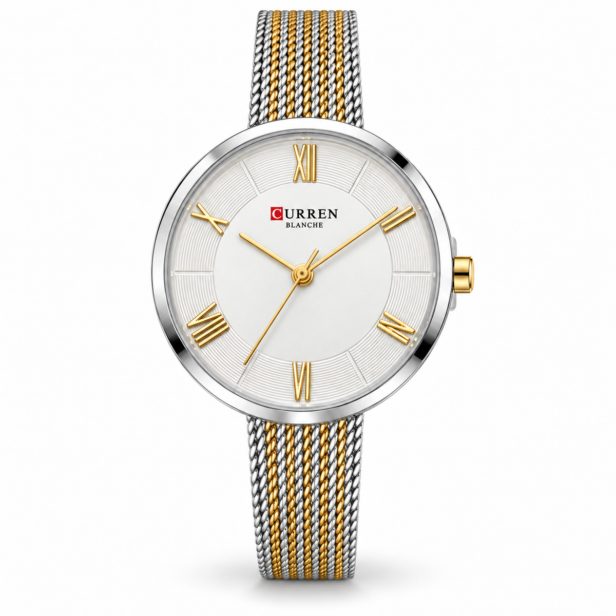 Curren Roman Numeral Mesh Watch(woman)