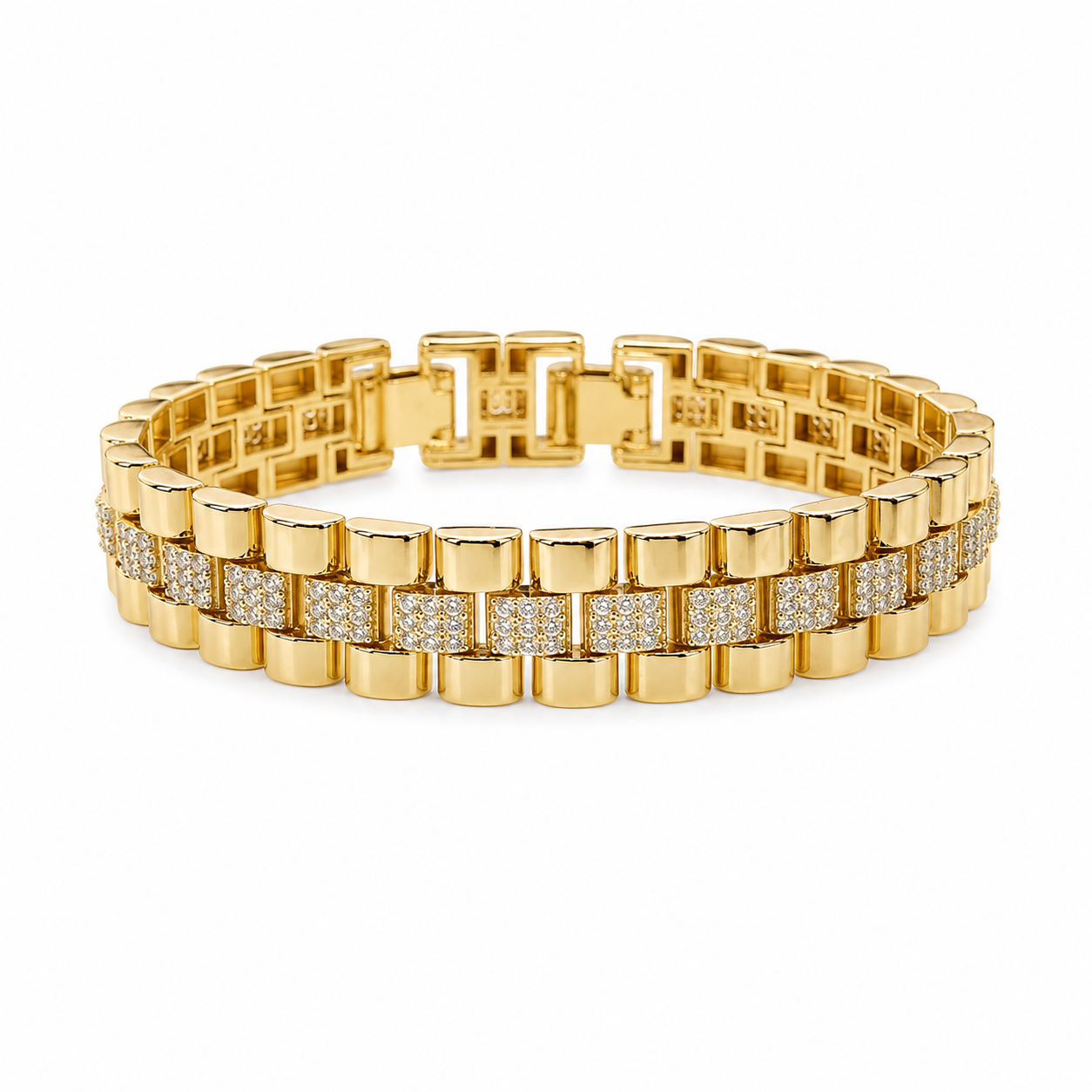 Vip Rolex Centered Crystal Bracelet(12mm)
