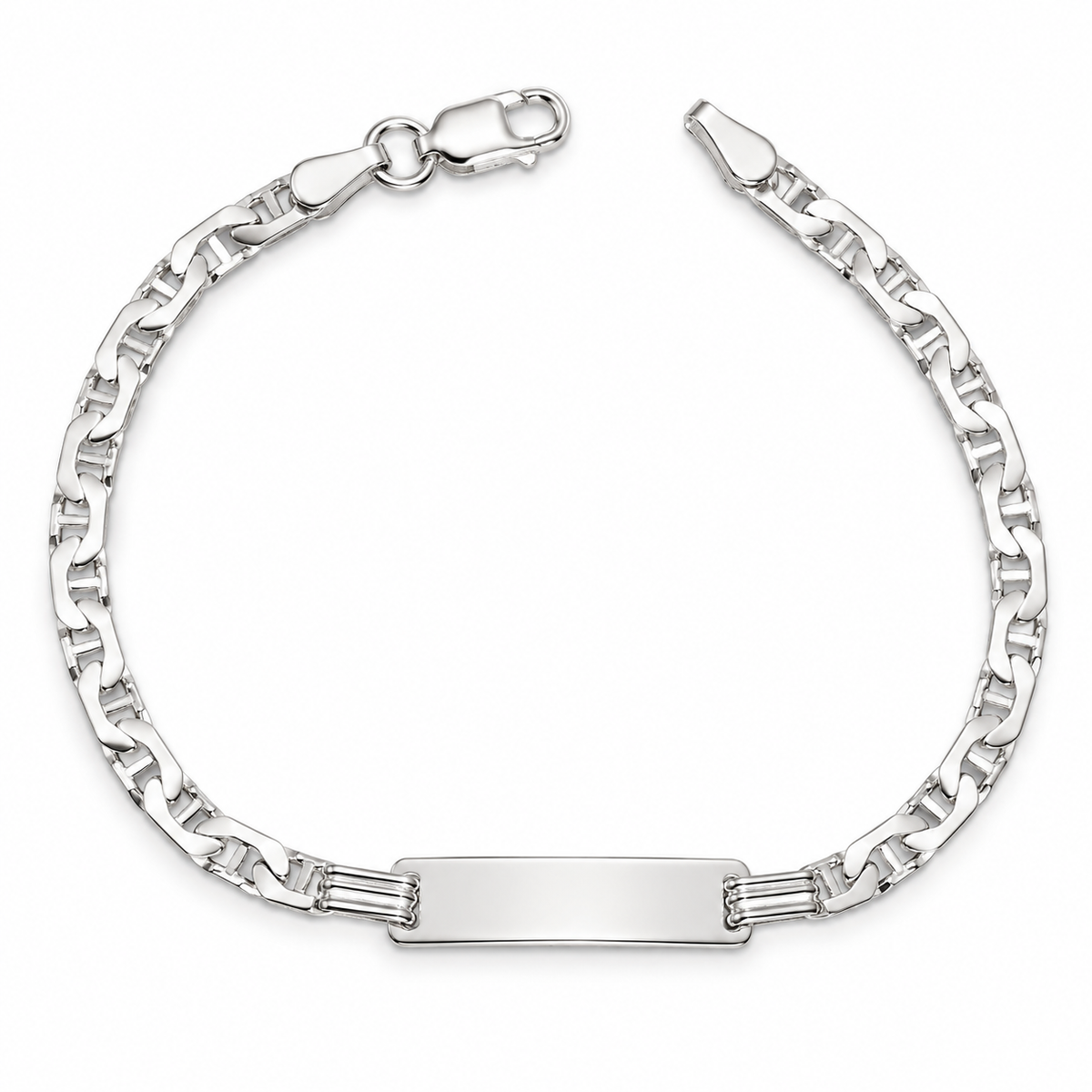 925 Sterling Silver Kids’ Mariner ID Bracelet(3.4g)