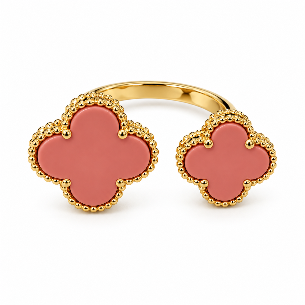 VIP dual clover Luxe Ring – Gold Plated