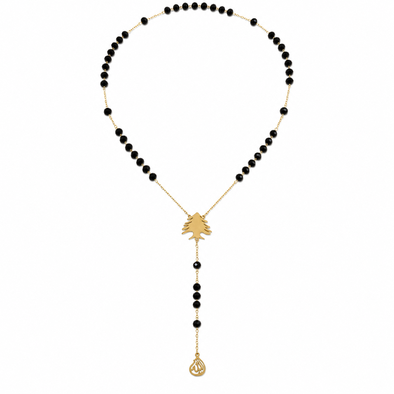 Lebanese Cedar Rosary Necklace