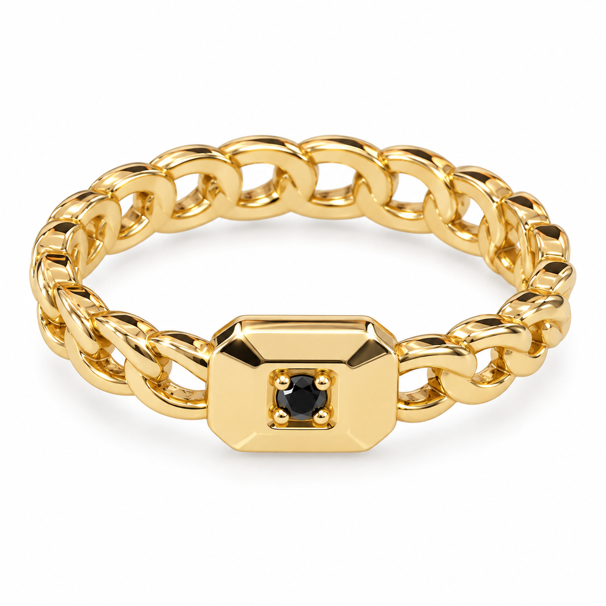 Mini Eye Link Ring – Gold