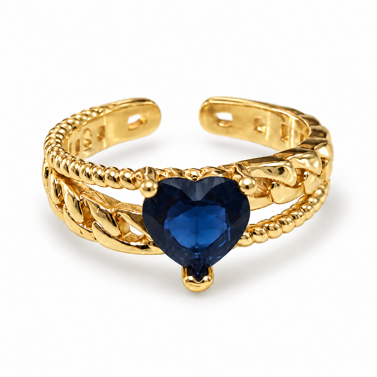Chained Heart Ring