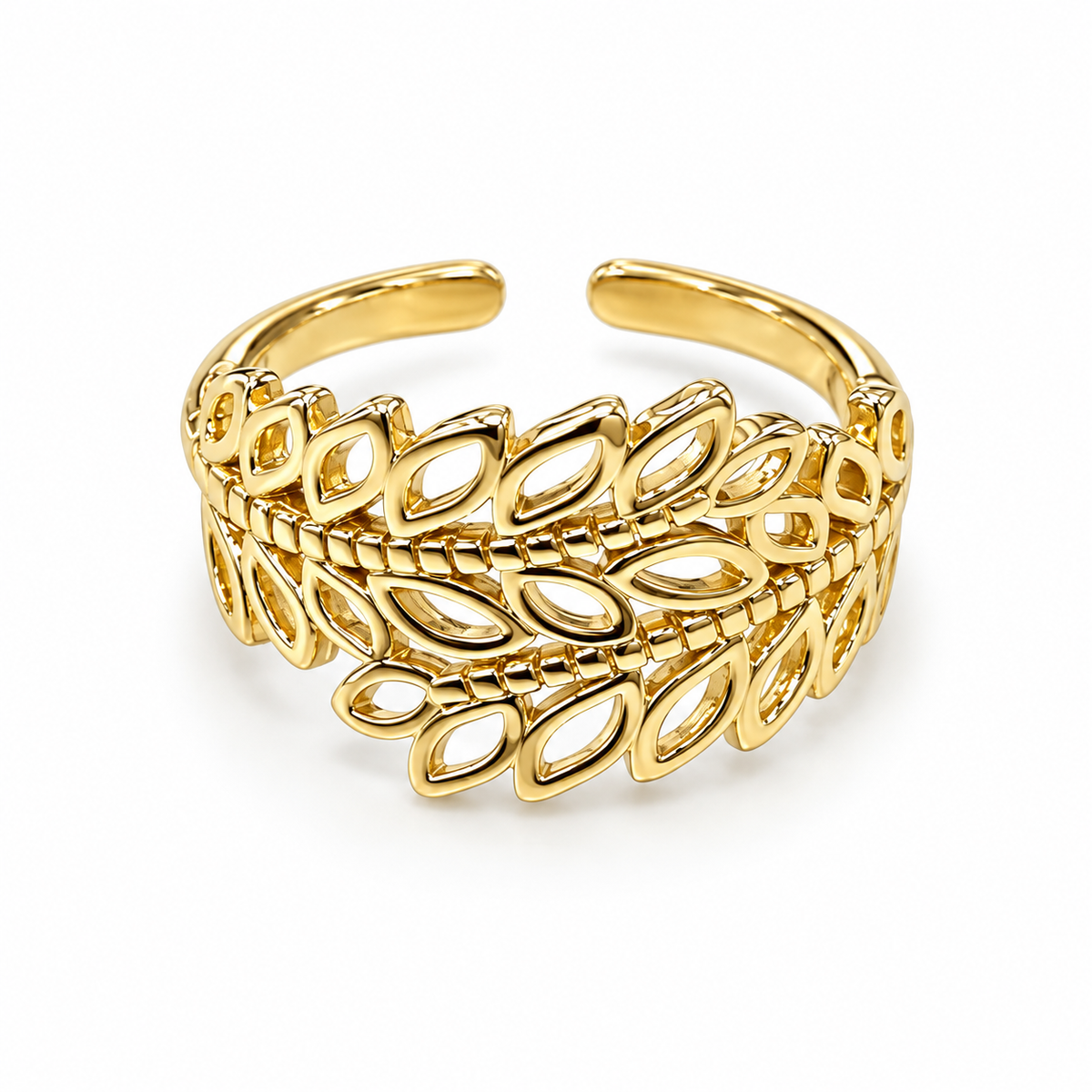 “Golden Leaf” Adjustable Ring ✨