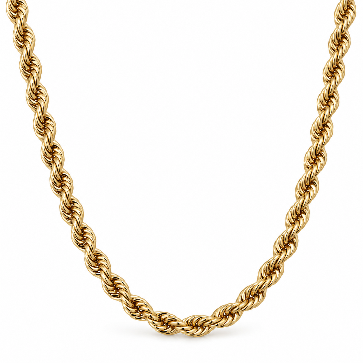 Classic Rope Chain Collection – 18K Gold Edition(60cm)