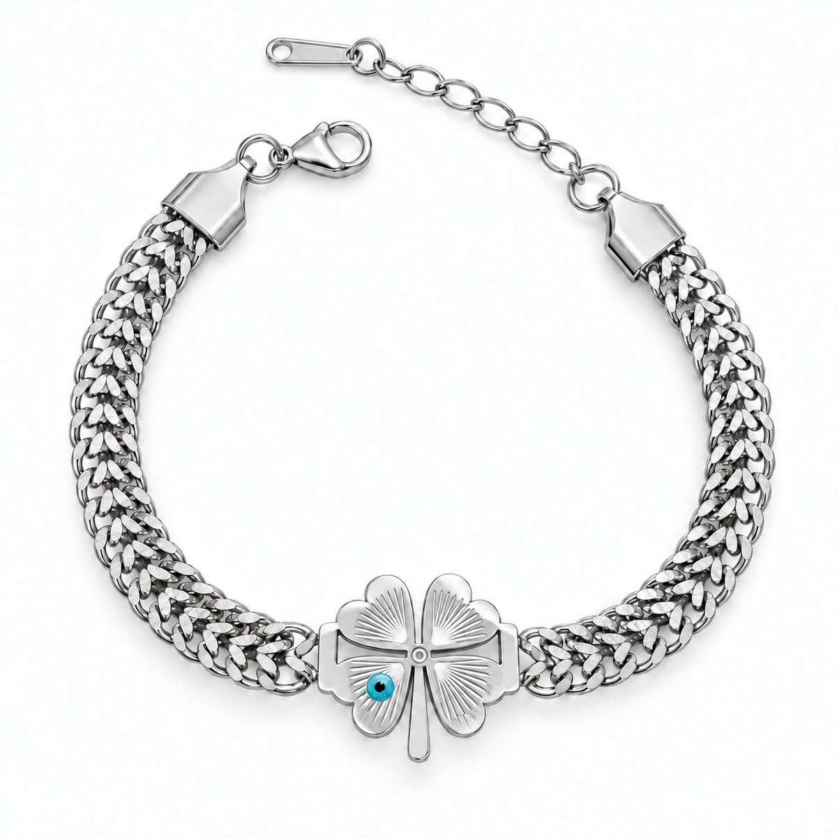 Lucky Clover Bold Chain Bracelet