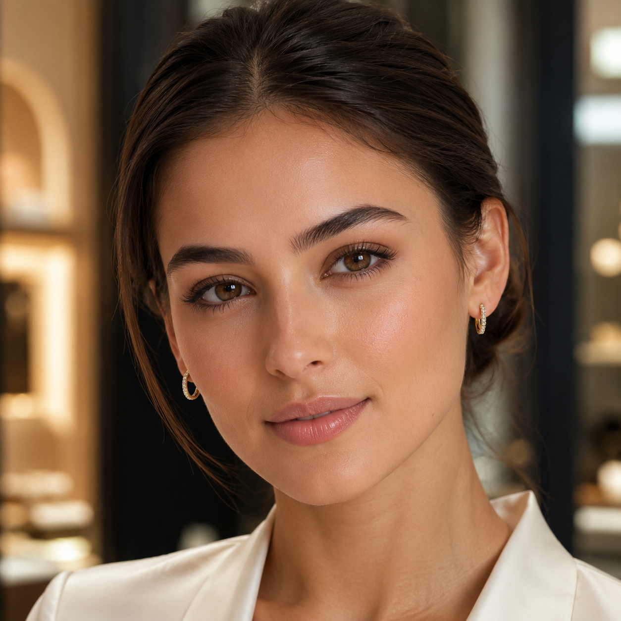 Classic Pavé Huggie Earrings