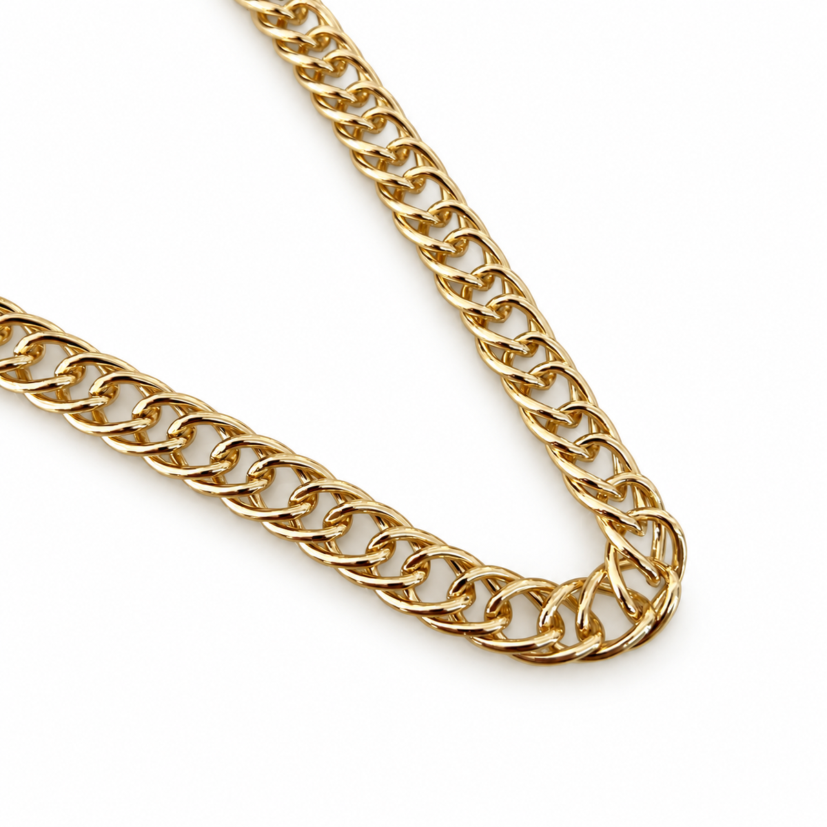Bold Cuban Link Gold Necklace(60cm)