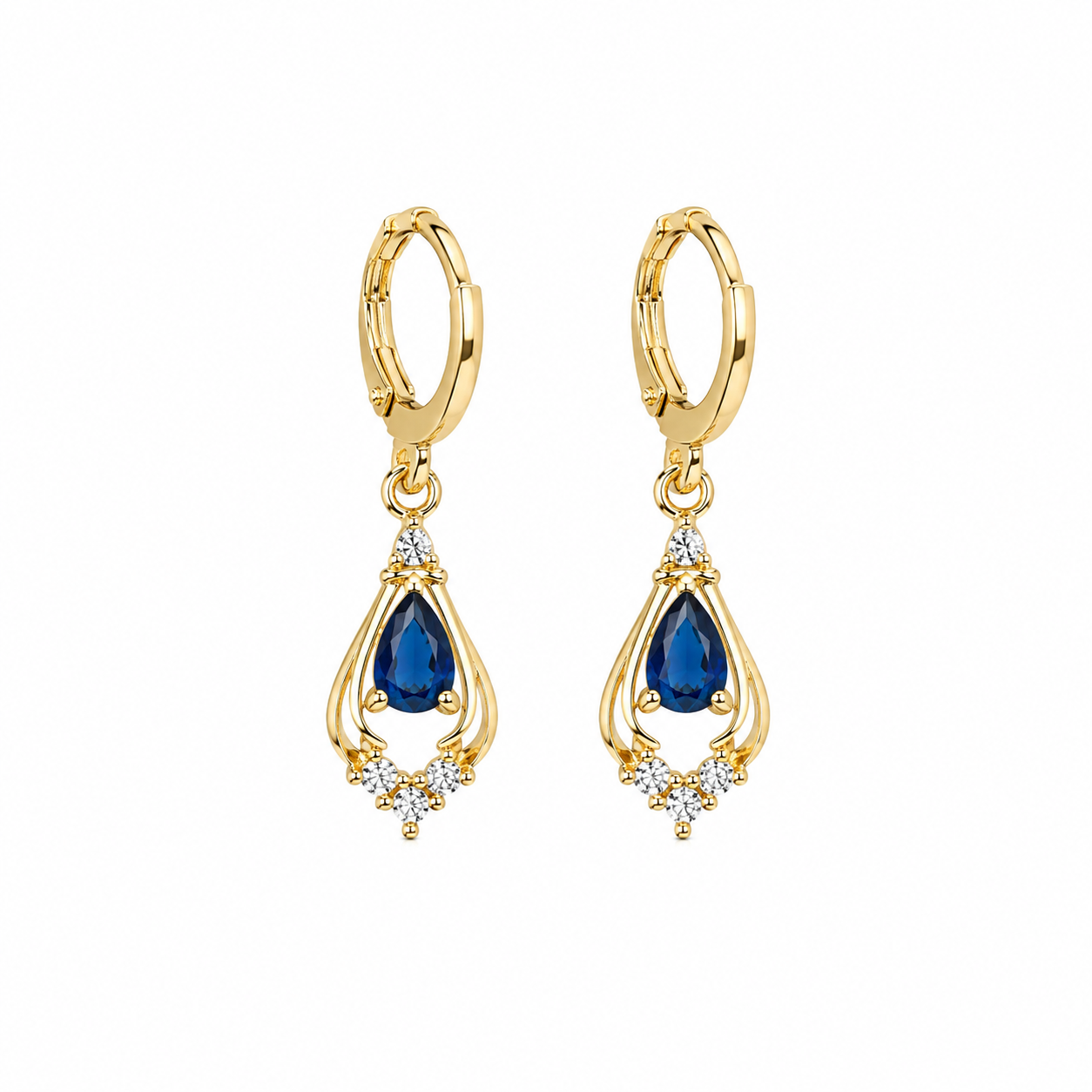 Teardrop Huggie Earrings