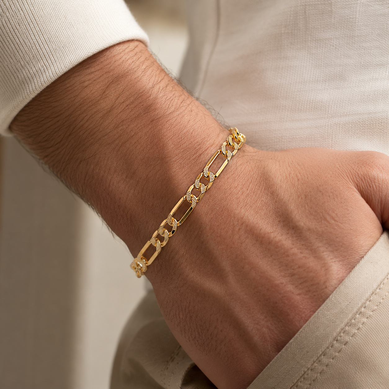 Figaro dotted Bracelet(8mm-21cm)