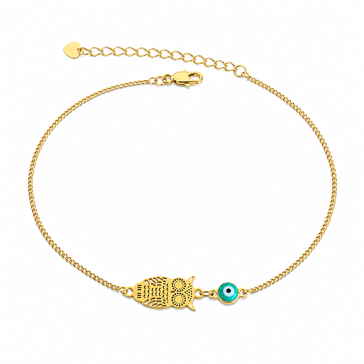 Owl Evil Eye Anklet
