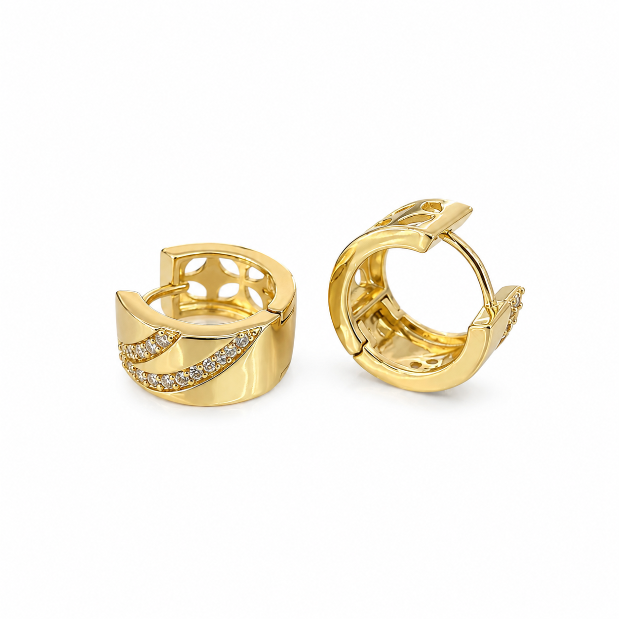 Crystal Huggie Earrings