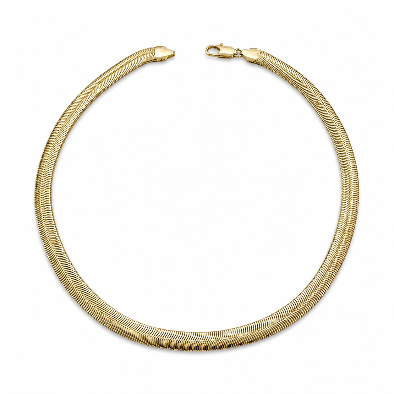 Thick Snake Chain Necklace –(45 cm)