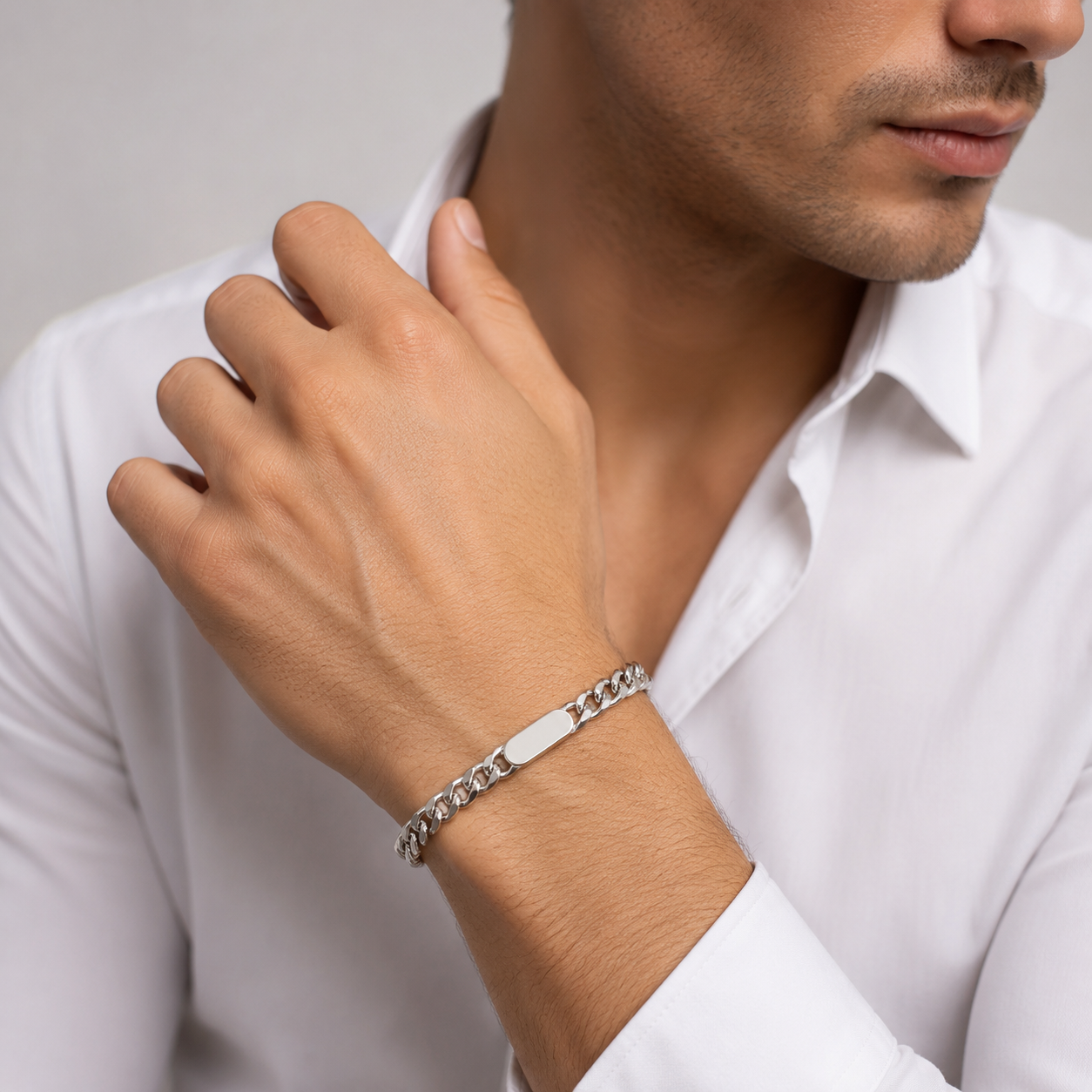 Cuban Chain Bracelet – Gold & Silver