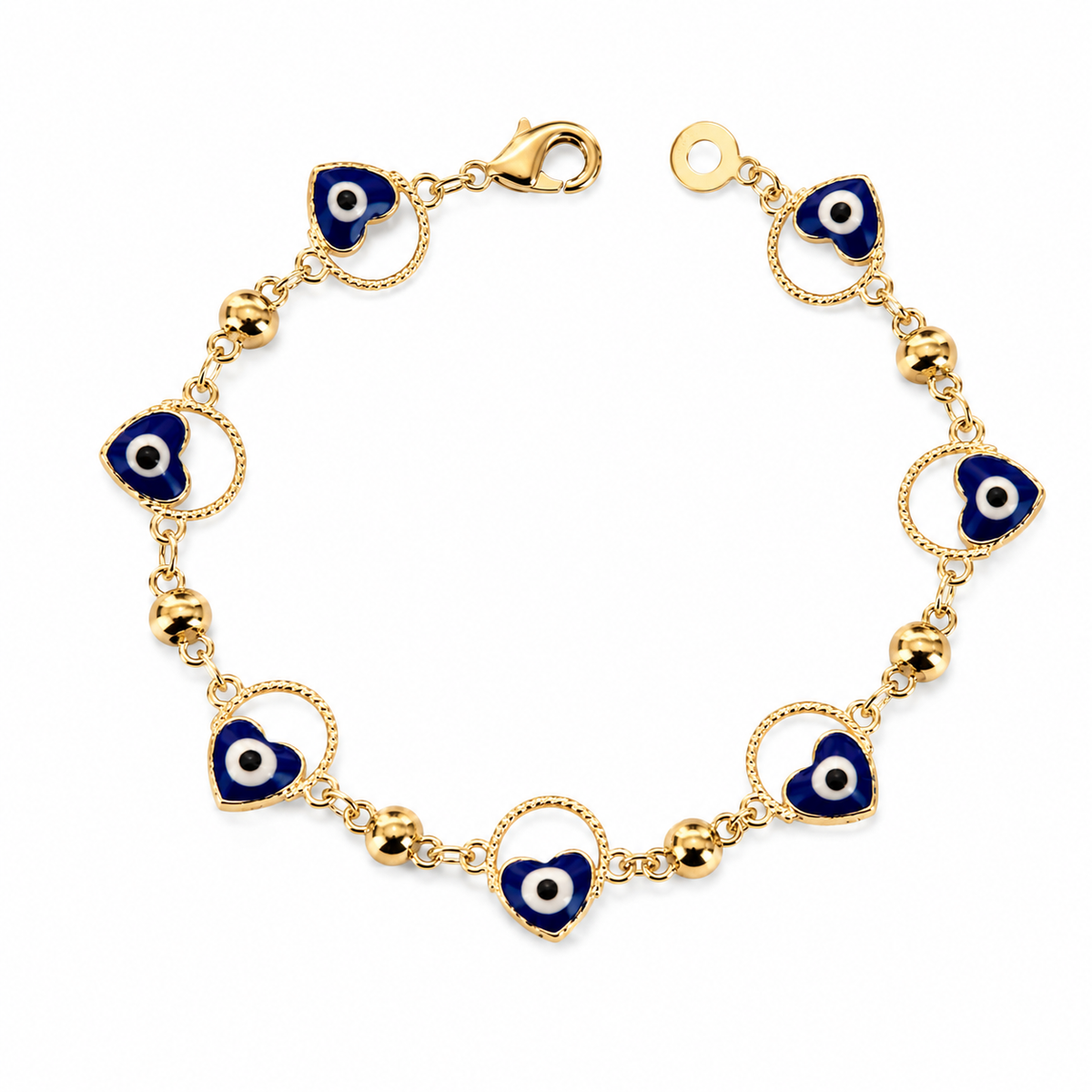 Heart Evil Eye Bracelet