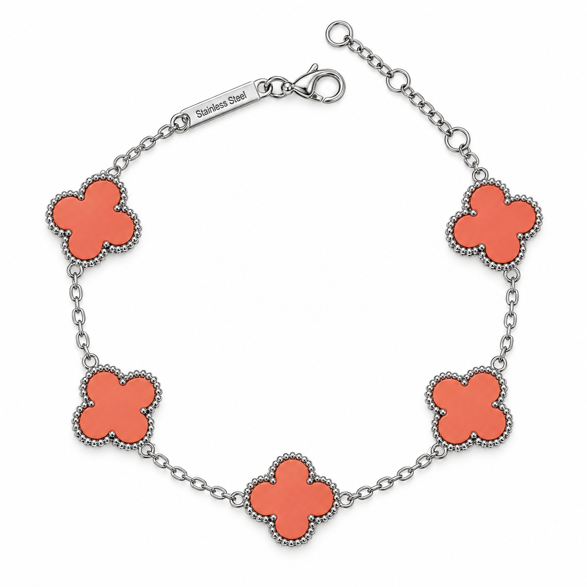 Vip Clover Enamel Bracelet – Sweet & Timeless ✨