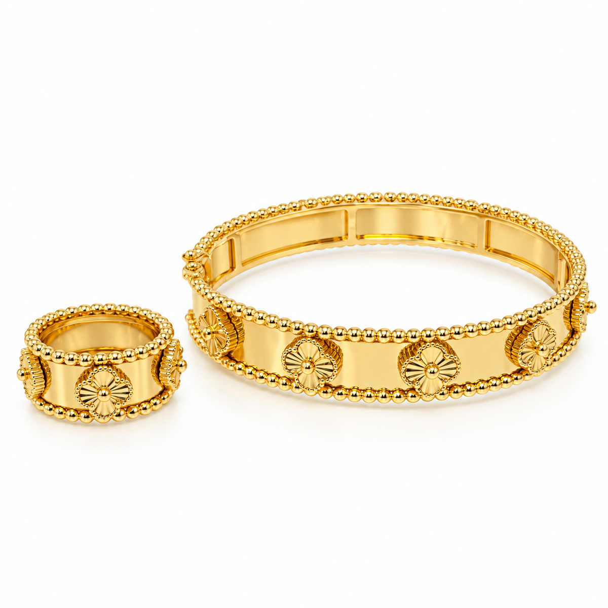 Royal Medallion Bracelet & Ring Set