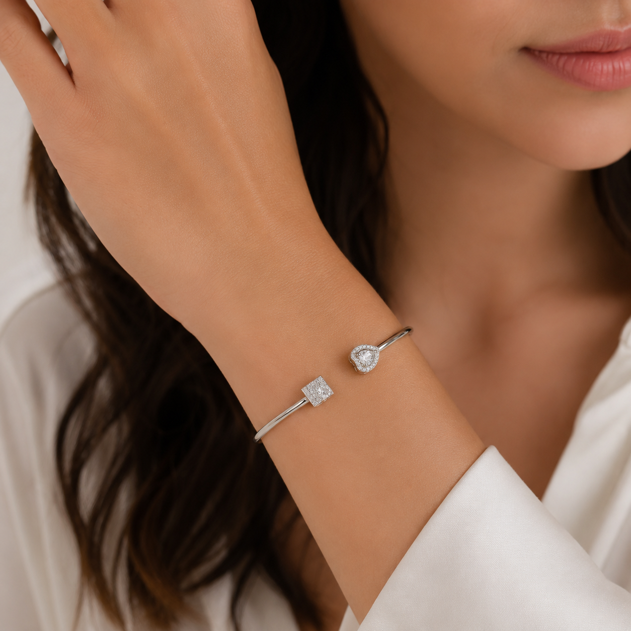 Silver 925 pandora Open Bangle 💖