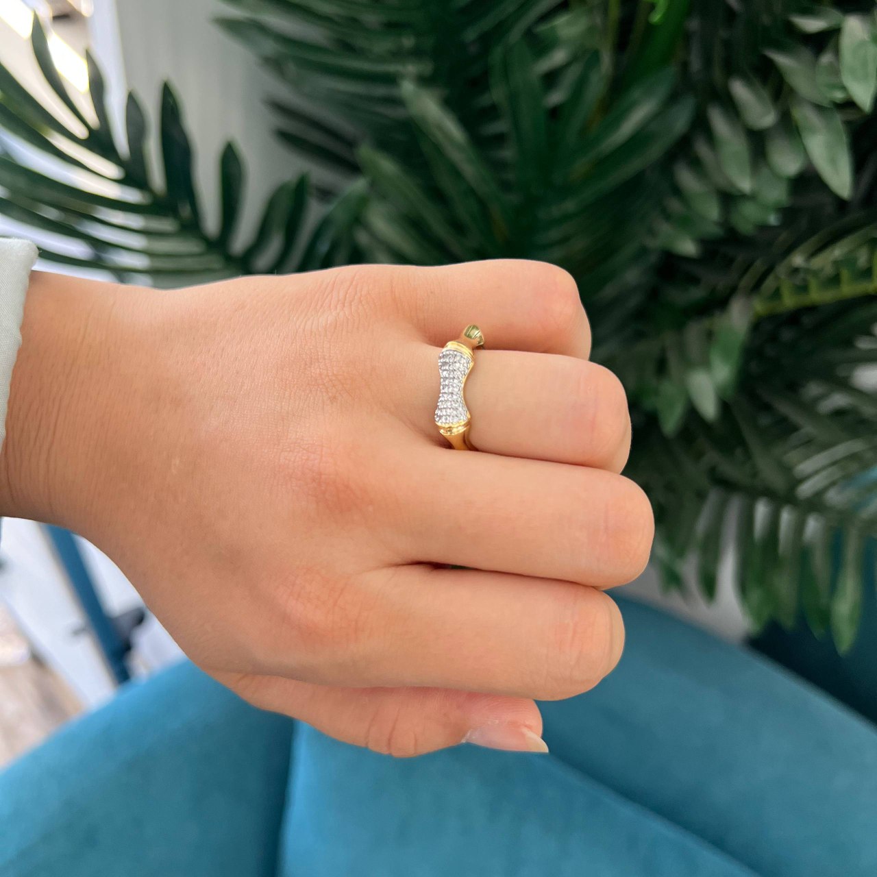 💎 Bamboo Spark Ring